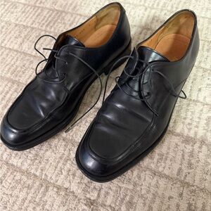 Salvatore Ferragamo Black Leather Oxfords